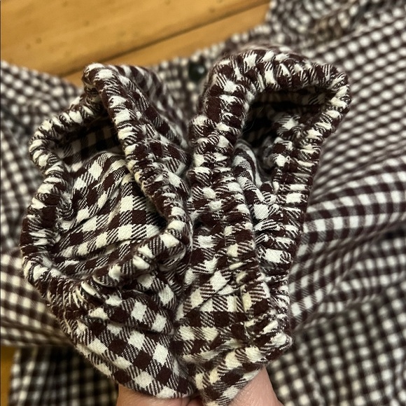 Madewell Plaid Puff Sleeve button down top size M - Picture 9 of 15